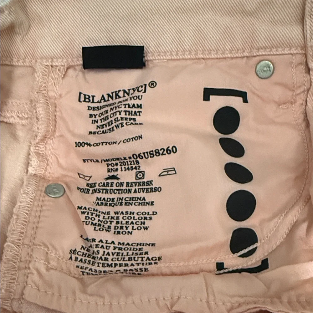 NWT‎ BlankNYC Strawberry Sherbet Perry Mom Jean Shorts 27
